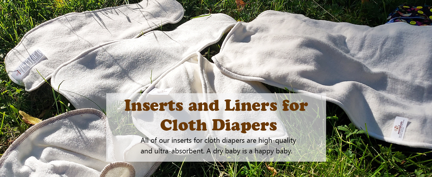 Mama Koala cloth diaper inserts, diaper inserts overnight, naturally nature diaper inserts
