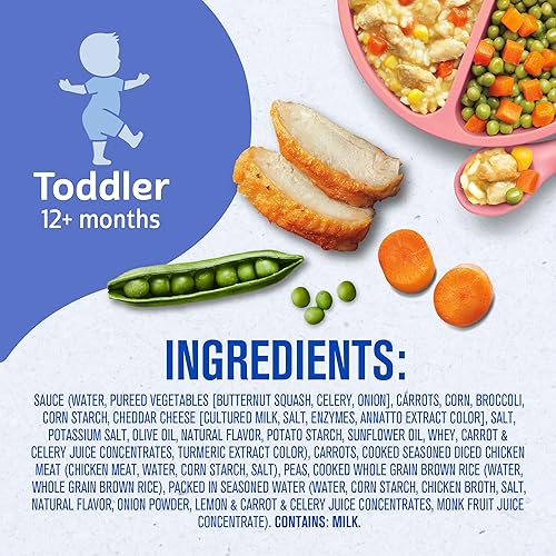 Gerber Mealtime for Toddler Mashed Potatoes & Gravy with Roasted Chicken & Carrots, 6.6 Ounce (Pack of 8) - Jamouz