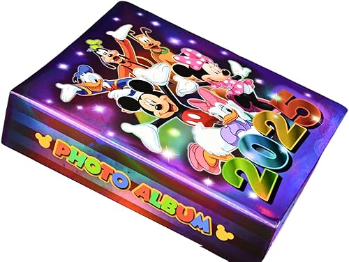 Mickey Mouse and Gang 2024 Photo Album 4'X 6' Holds 200 Photos. - Jamouz