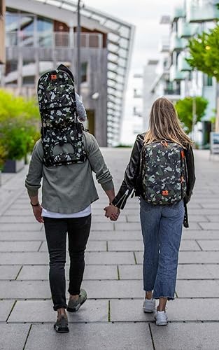 MiniMeis G4 Backpack, Grey-Melange - 28L - Compatible with MiniMeis G4 Child Shoulder Carrier - Jamouz