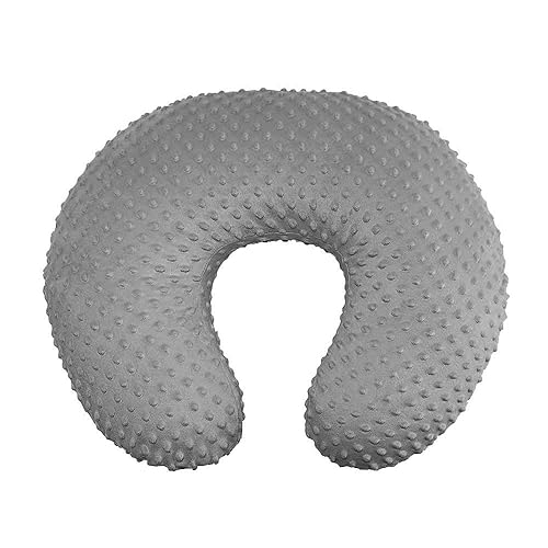 OWLOWLA Minky Nursing Cover, Breastfeeding Pillow Slipcover Fits Nursing Pillow for Baby Boy Girl(Baby Blue) - Jamouz