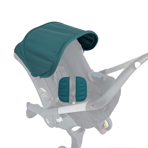 Stroller Replacement Accessories Canopy, Protection Shield, Textile Sun Shade Compatible with Doona Car Seat & Stroller (Green) - Jamouz