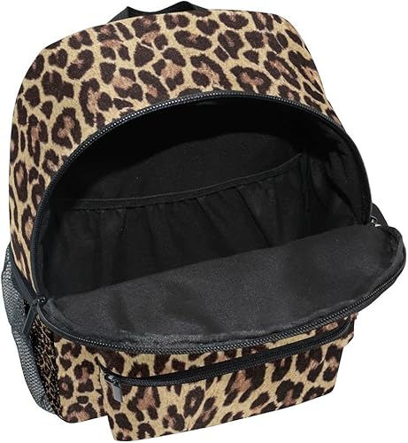 Custom Preschool Backpack with Chest Strap,Personalized Backpack with Name/Text Daycare Bag,Leopard Print Cheetah Animal Nursery Bag Diaper Bag,S - Jamouz