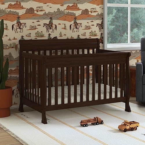 DaVinci Kalani 4-in-1 Convertible Crib in White, Greenguard Gold Certified - Jamouz