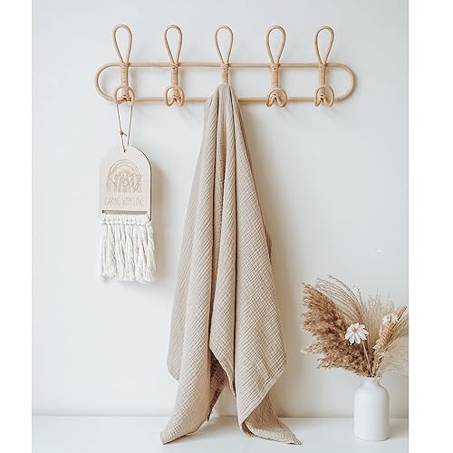 Konssy Muslin Nursing Cover for Breastfeeding, 360° Full Privacy Breathable 100% Cotton Breastfeeding Cover, Multi-use Carseat Canopy - Jamouz