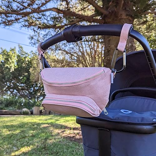 Suessie Fanny Pack Diaper Bag - with Baby Changing Pad & Waterproof Wipes Pocket - Stroller Organizer - Jamouz