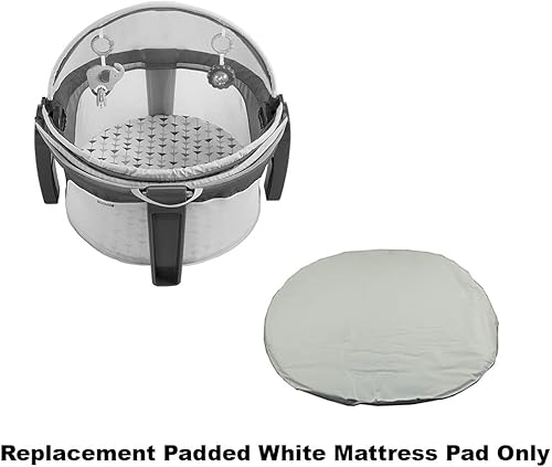 Replacement Part for Fisher-Price On-The-Go Baby Dome Play-Yard - GKH69 / GNG36 / GNX63 ~ Replacement Padded White Mattress Pad - Jamouz