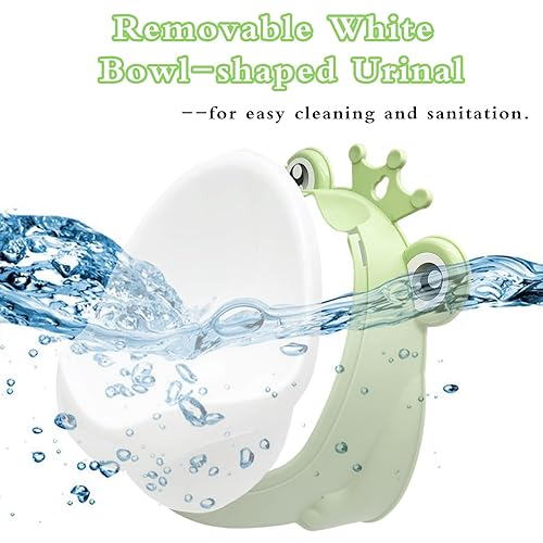 Frog Pee Training,Potty Training Urinal for Boys Kids Toddler Standing Urinal Wall-Mounted Toilet with Funny Aiming Target,Green - Jamouz