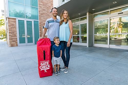 J L Childress Stroller Gate Check Bag - Red - Jamouz