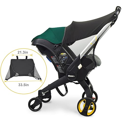 Custom Designed Sunshade Extension Compatible with Doona car seat Stroller, Marsheepy Stroller Sun Shade Baby Car seat UV Protection Sun Cover for Baby Pushchairs Strollers - Jamouz
