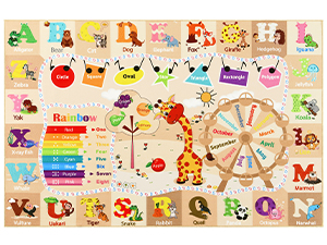 beige playroom rug