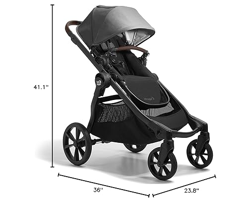 Baby Jogger City Select 2 Single-to-Double Modular Travel System, Includes City GO 2 Infant Car Seat, Radiant Slate - Jamouz