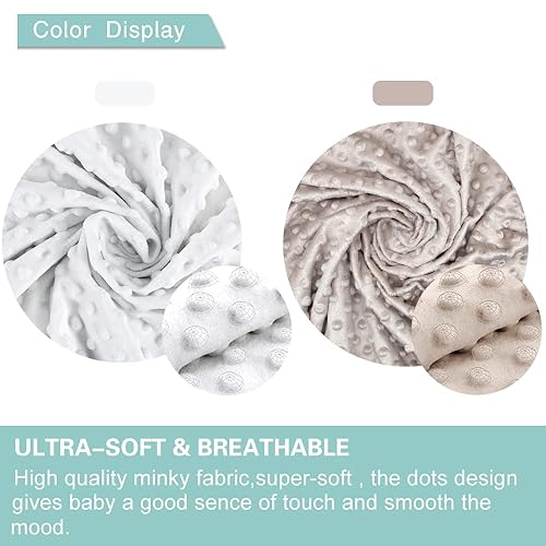 OWLOWLA Minky Nursing Cover, Breastfeeding Pillow Slipcover Fits Nursing Pillow for Baby Boy Girl(Baby Blue) - Jamouz