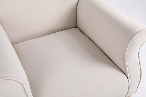 Nicbex High Back Rocking Chair Nursery Glider Chair for Nursery Velvet Upholstered Baby Rocking Chair Baby Glider Rocker,Grey - Jamouz