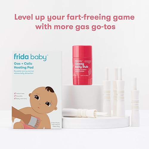 Frida Baby Windi Gas Passer, Baby Gas Relief and Colic Baby Relief, Baby Constipation Relief, 10 Count - Jamouz
