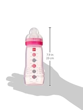 MAM Easy Active Baby Bottle 11oz, Easy Switch Between Breast and Bottle, Easy to Clean, 4+ Months, Girl - Jamouz