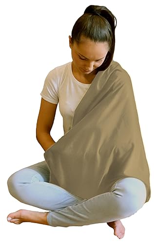 LK Baby 2pk Infinity Nursing Scarf Breastfeeding Cover Ultra Soft (Grey/Navy) - Jamouz