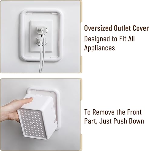 Bates Extra Large Baby Safety Outlet Box, Plug Covers for Electrical Outlets, Child Proof Socket Covers - Jamouz