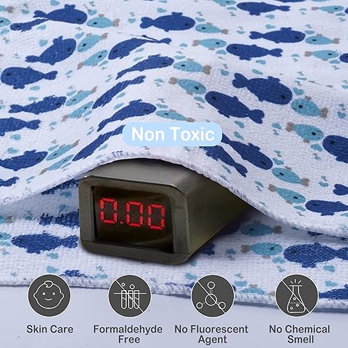 Viviland Baby Towels and Washcloths, Soft Absorbent Pink Baby Bath Towel Set, Elephant Hooded Towels with 5 Infant Face Washcloths (6 Pieces) - Jamouz