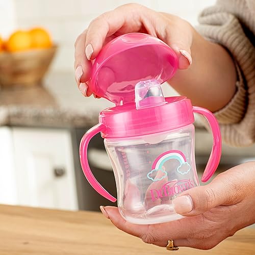 Dr. Brown's Transition Sippy Cup with Soft Spout - Blue - 6oz - 6m+ - Jamouz