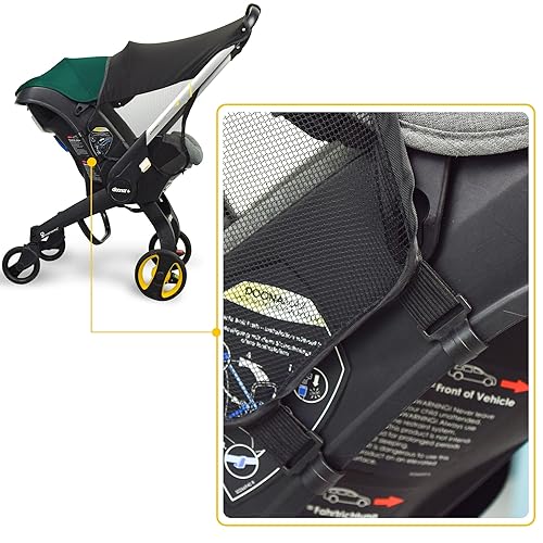 Custom Designed Sunshade Extension Compatible with Doona car seat Stroller, Marsheepy Stroller Sun Shade Baby Car seat UV Protection Sun Cover for Baby Pushchairs Strollers - Jamouz