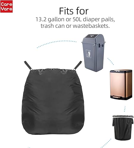 2 Pack Diaper Pail Refills and 2 Pack Wipes Reusable Cloth Diaper Wet Bag Diaper Pail Bags Adult Diaper Pail Diaper Pails Diaper Pail Refill Diaper Disposal Bags Hamper Liner - Jamouz