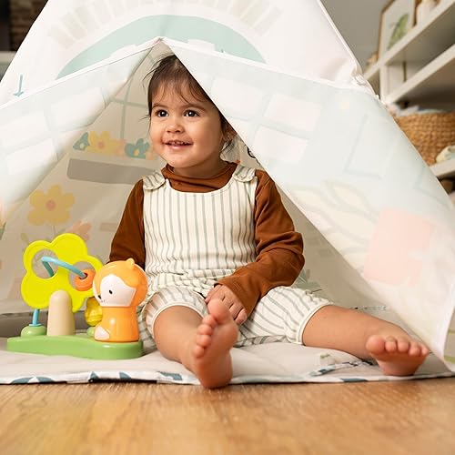 Ingenuity Tummy-to-Toes 6-in-1 Milestone Center, Play Gym, Foldable Mat, Music and Nature Sounds, Lights, Activity Jumper, Table, Playhouse, for Ages 0-48 Months - Jamouz