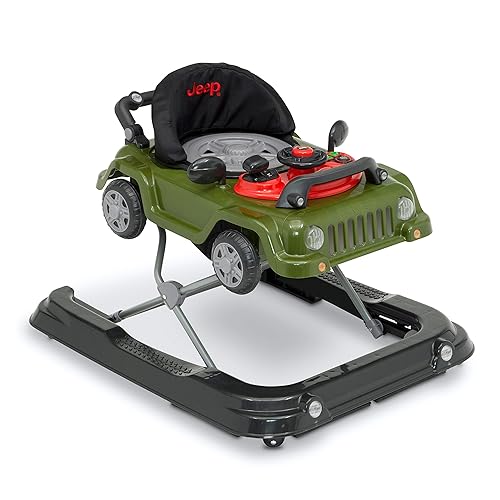 Jeep Classic Wrangler 3-in-1 Grow with Me Walker by Delta Children, Red - Jamouz