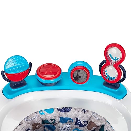 Safety 1st Ready, Set, Walk Dx Developmental Baby Walker with Wheels, Baby Toys, Nantucket - Jamouz