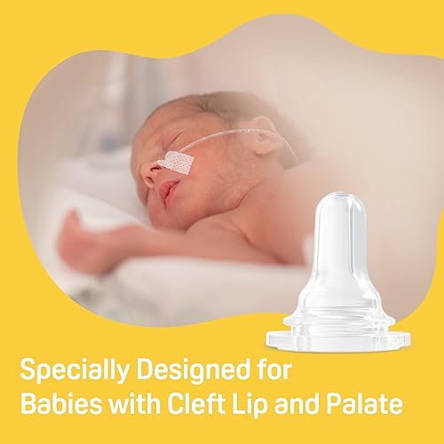 Pigeon Baby Cleft Palate Bottle with 2 Nipples, 8.11 Oz, Please Use It Under The Guidance of a Pediatrician - Jamouz