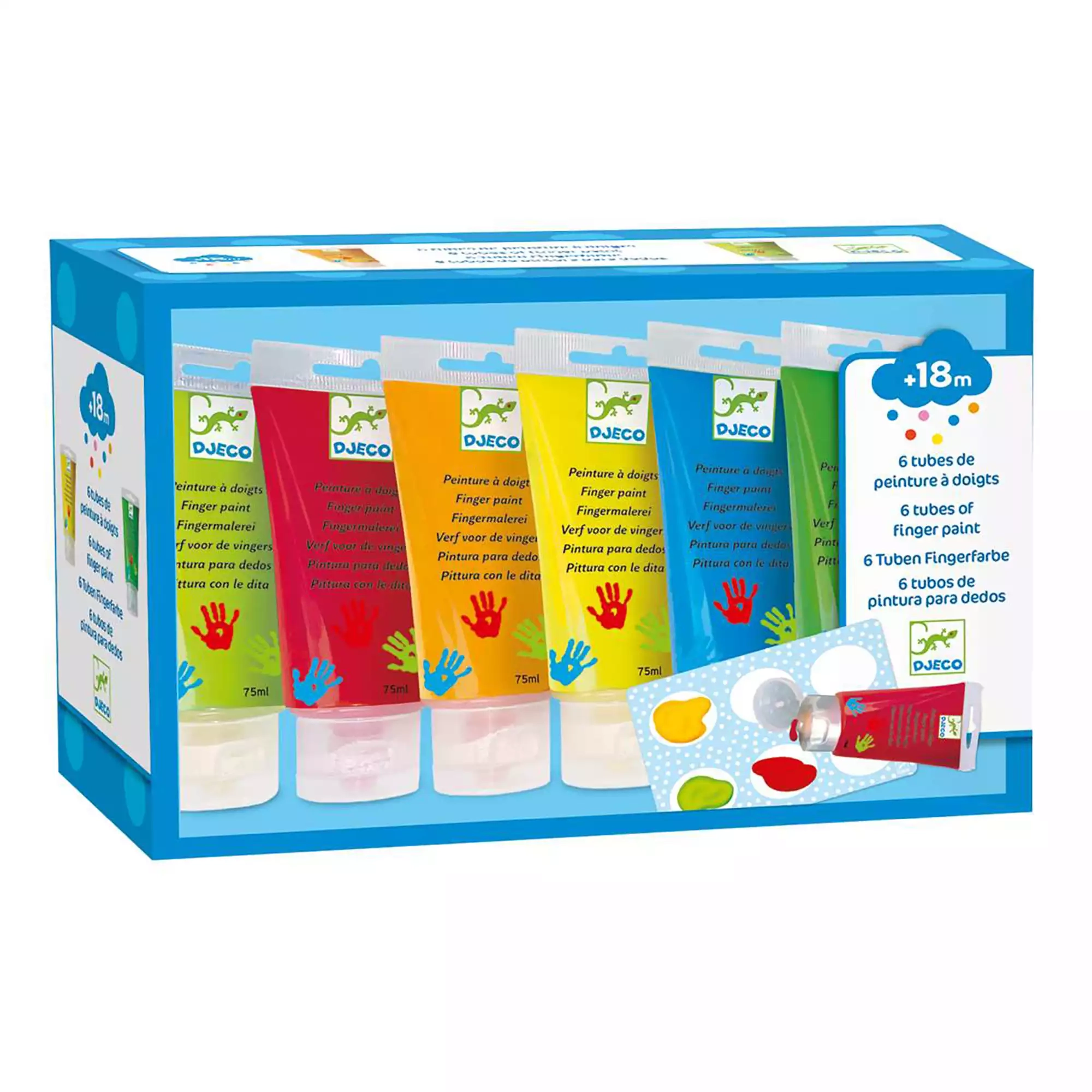 6 Tuben Fingerfarbe - Jamouz