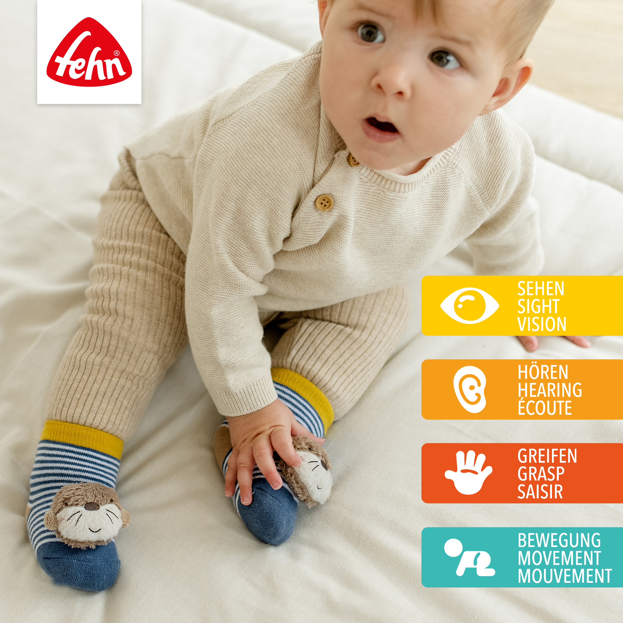 Rasselsocken Otter - Jamouz