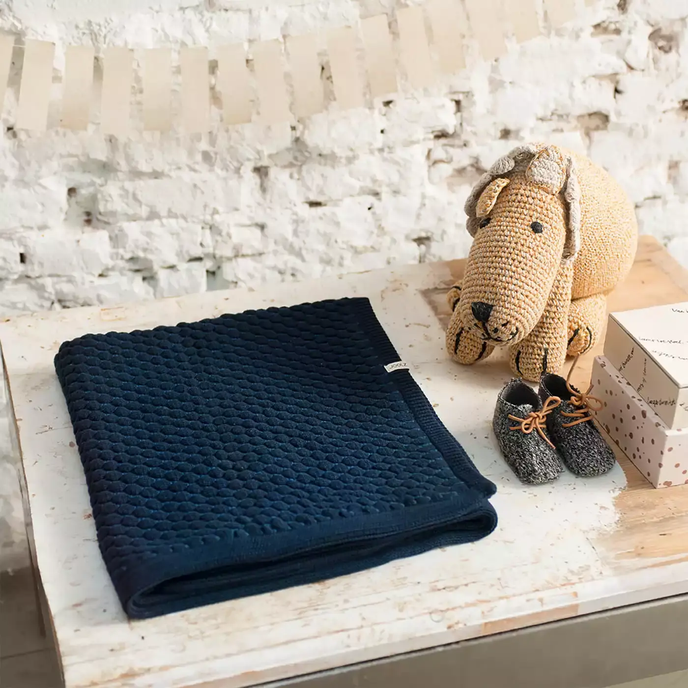 Decke Honeycomb Blue - Jamouz