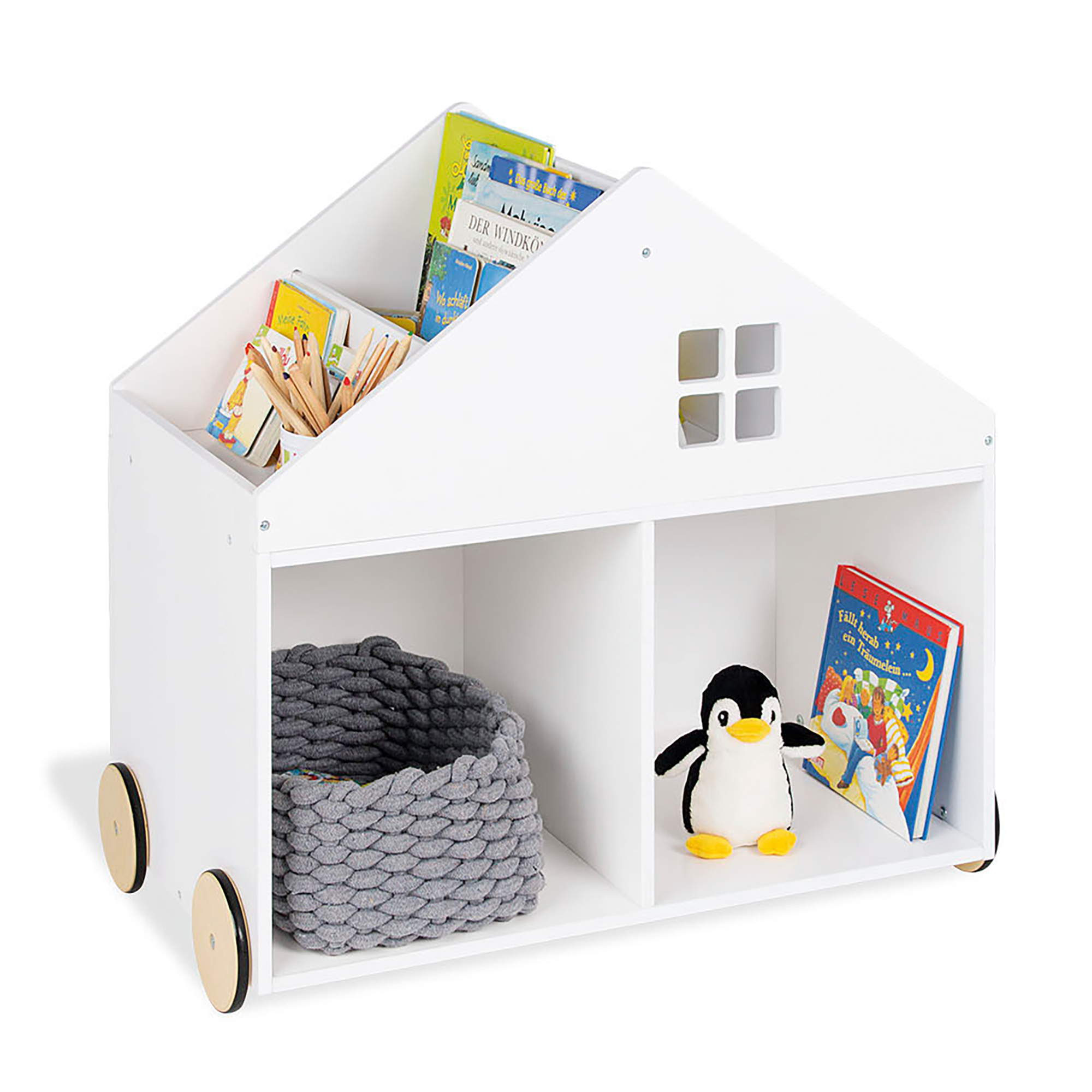 Kinder-Bücherregal Hus - Jamouz