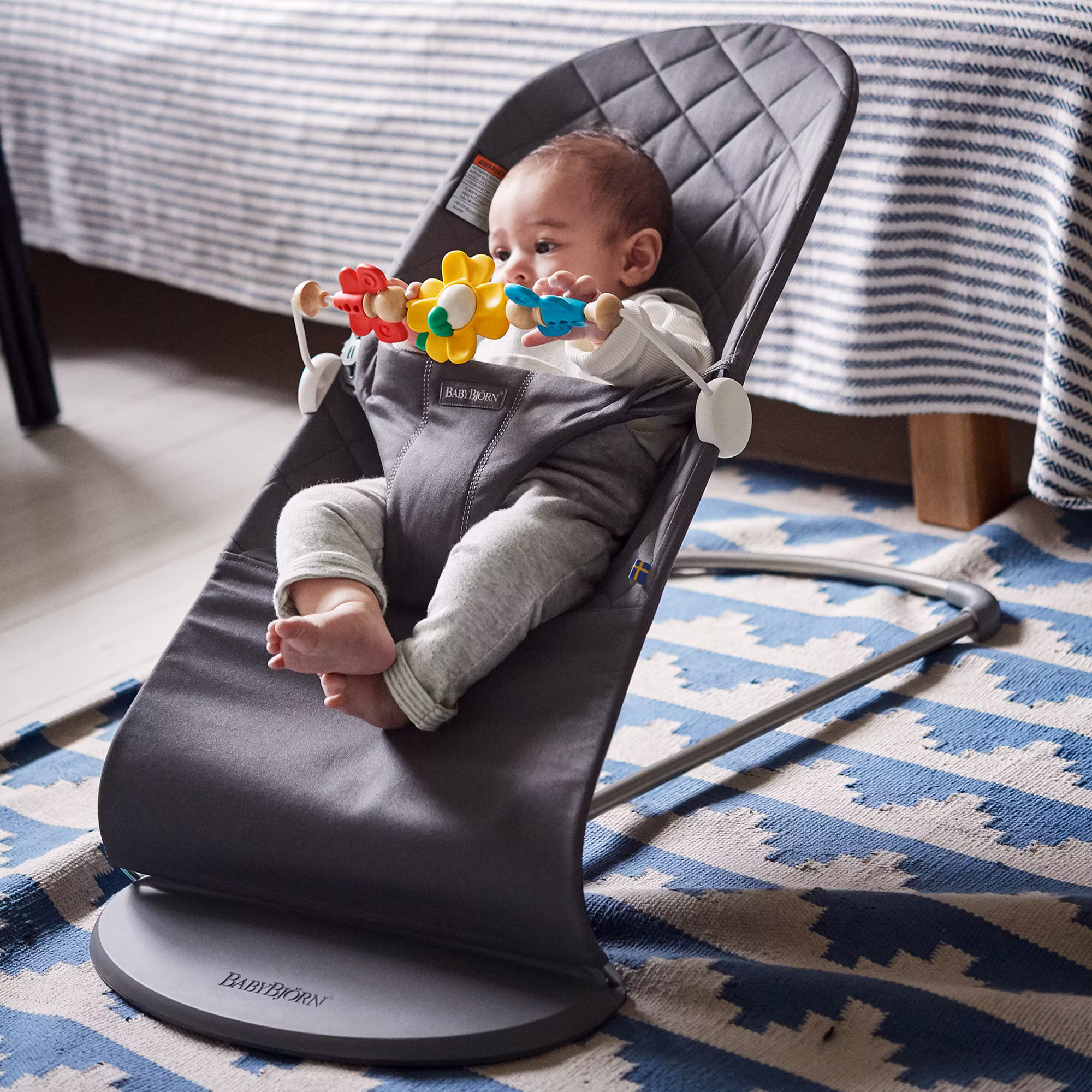 Babywippe Bliss Sand Grey - Jamouz