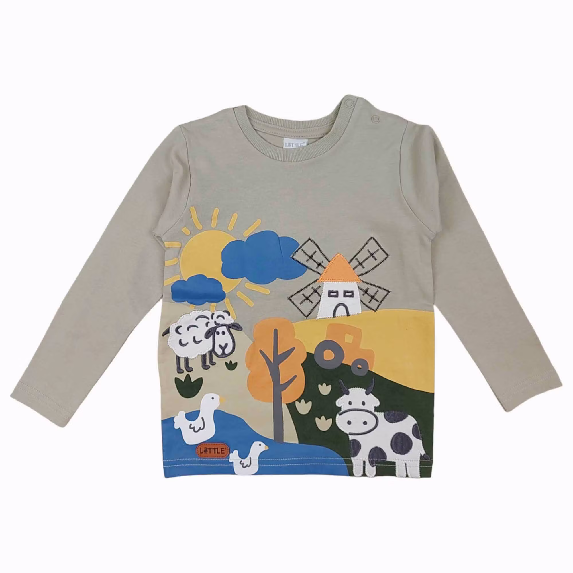 Langarmshirt Bauernhof - Jamouz