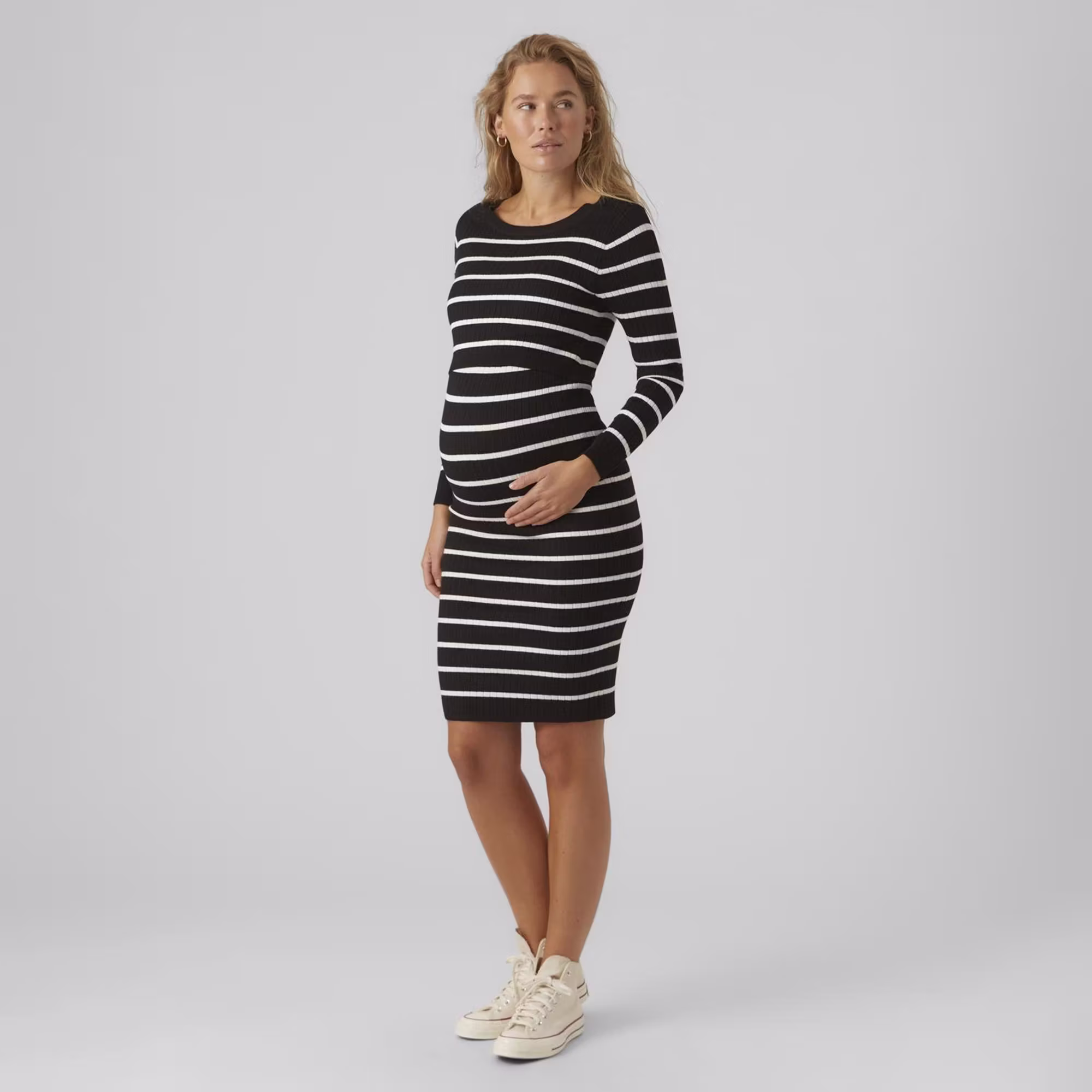 Strickkleid Streifen - Jamouz
