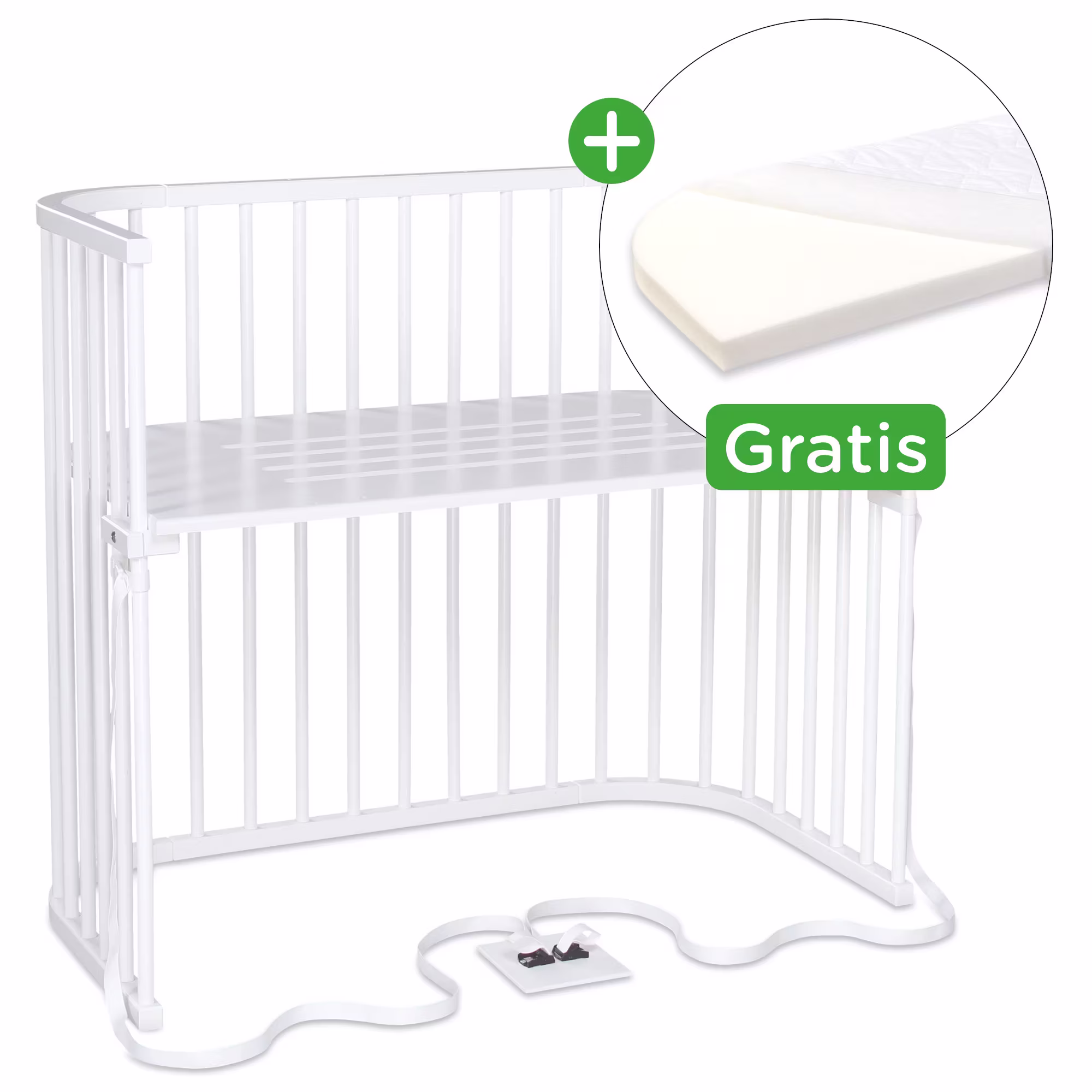 babybay Boxspring XXL weiß - Jamouz