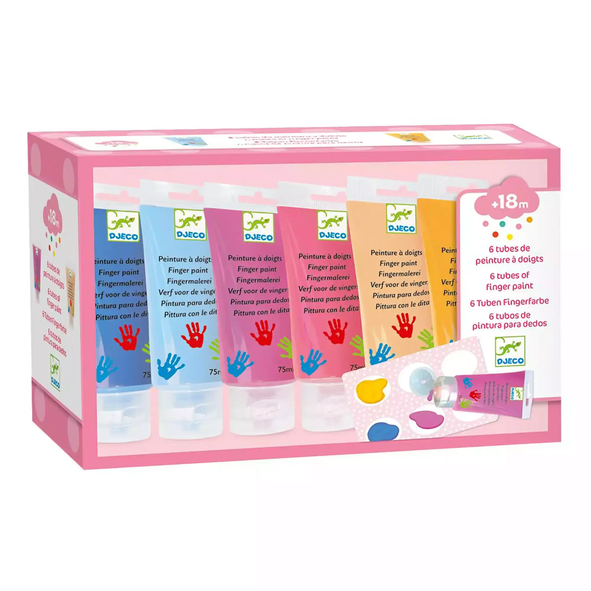 6 Tuben Fingerfarbe - Jamouz