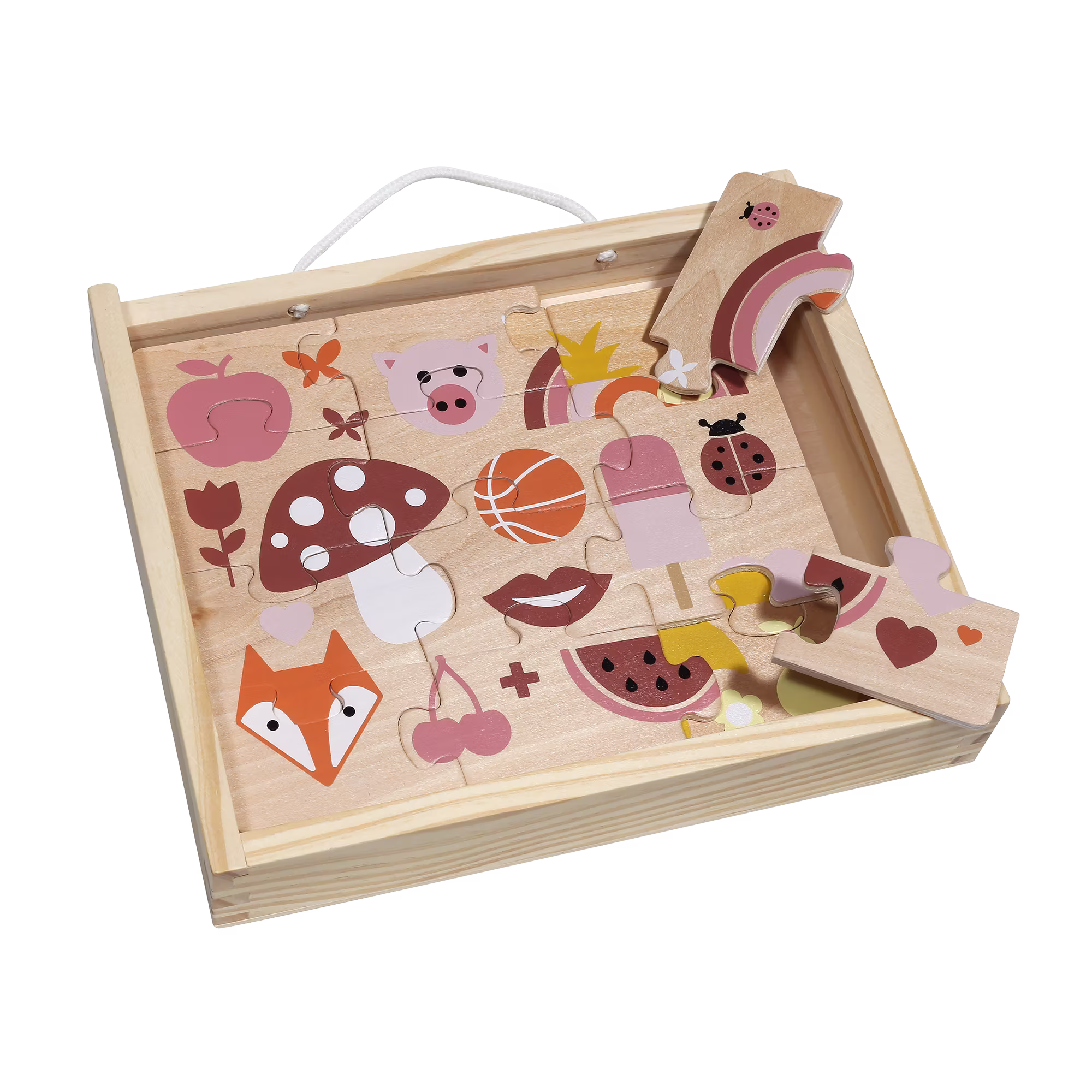 Holzpuzzle-Set Farben - Jamouz