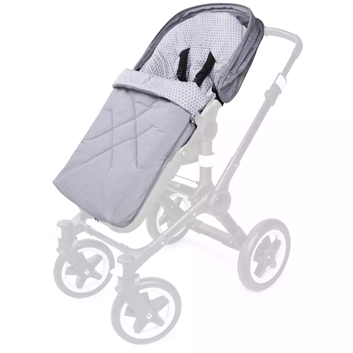 Fußsack Mila Prisma Grau - Jamouz