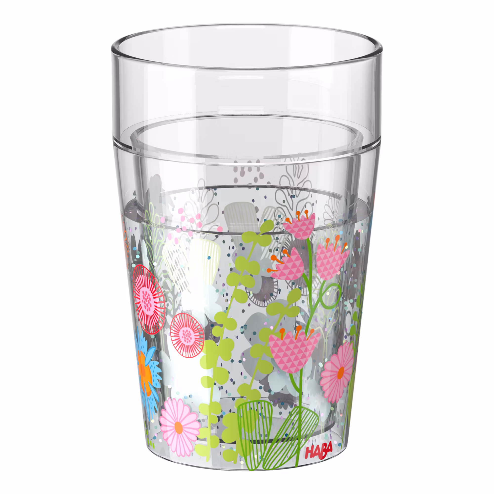 Glitzerbecher Blumen - Jamouz