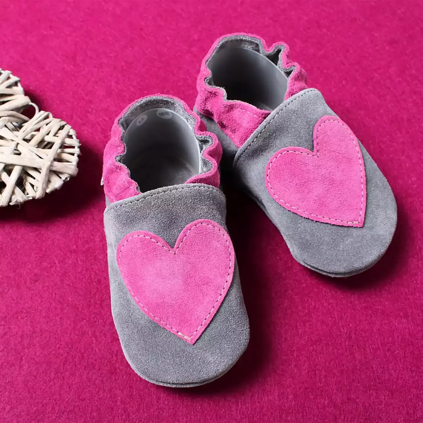 Leder-Krabbelschuhe - Jamouz