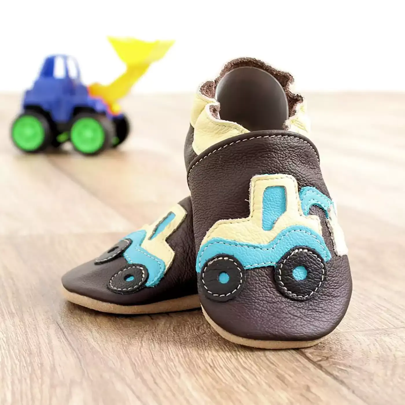 Leder-Krabbelschuhe - Jamouz