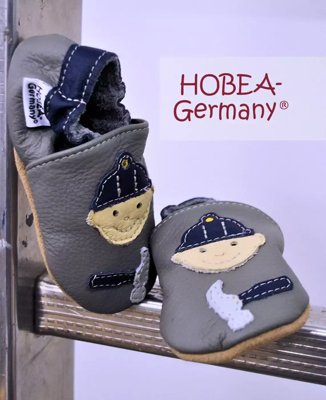 Leder-Krabbelschuhe - Jamouz
