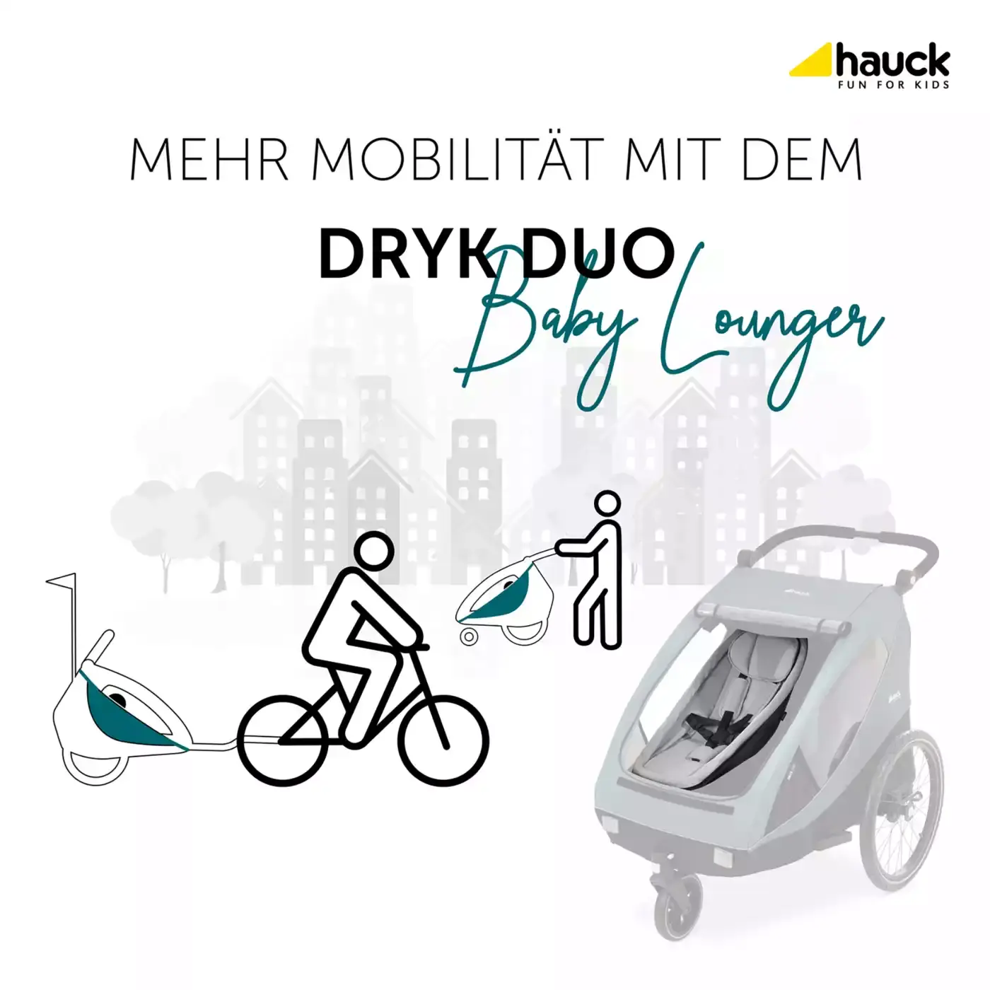 Dryk Duo Baby Lounger Grey - Jamouz