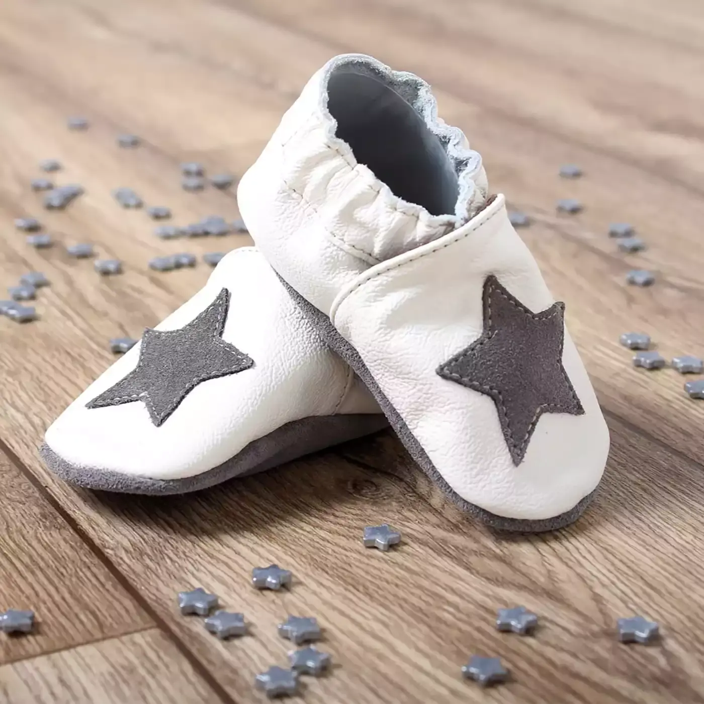 Leder-Krabbelschuhe - Jamouz