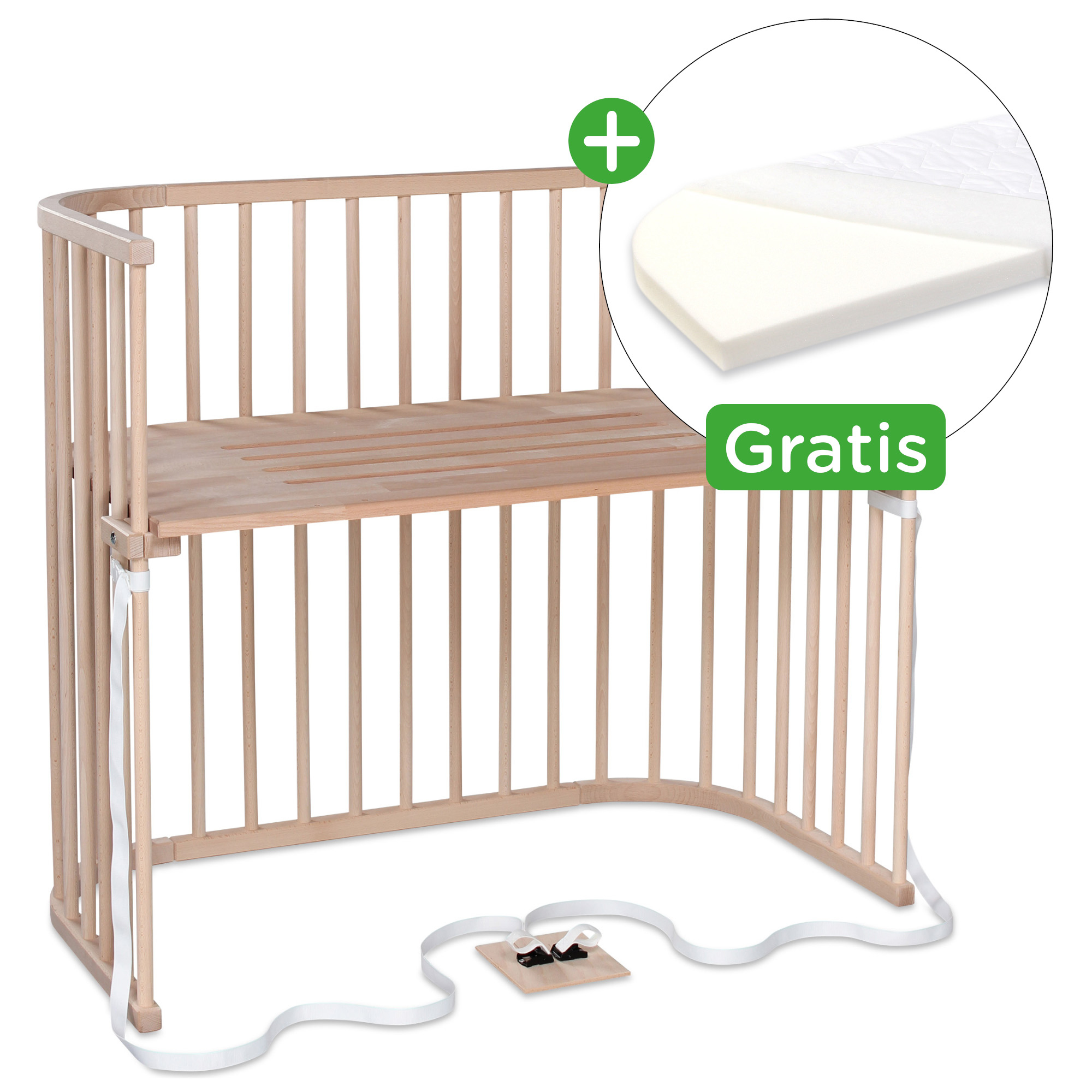 babybay Boxspring XXL natur - Jamouz