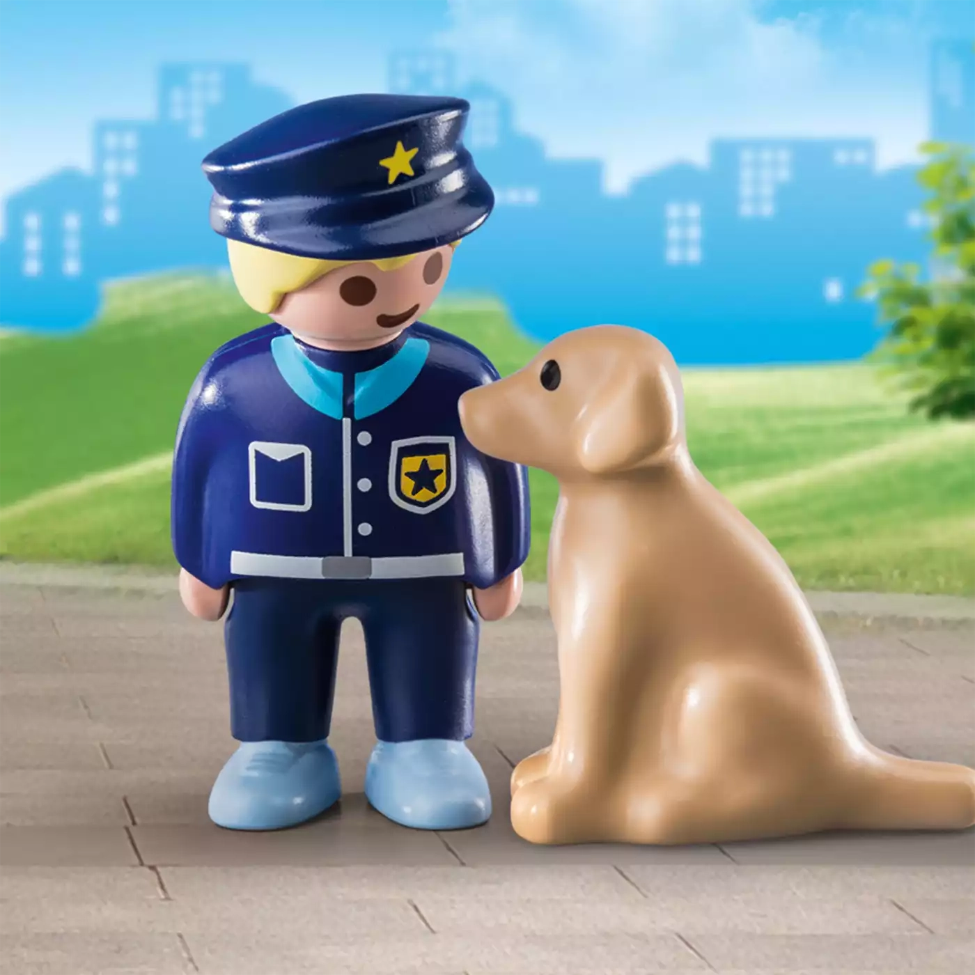 Polizist mit Hund - Jamouz