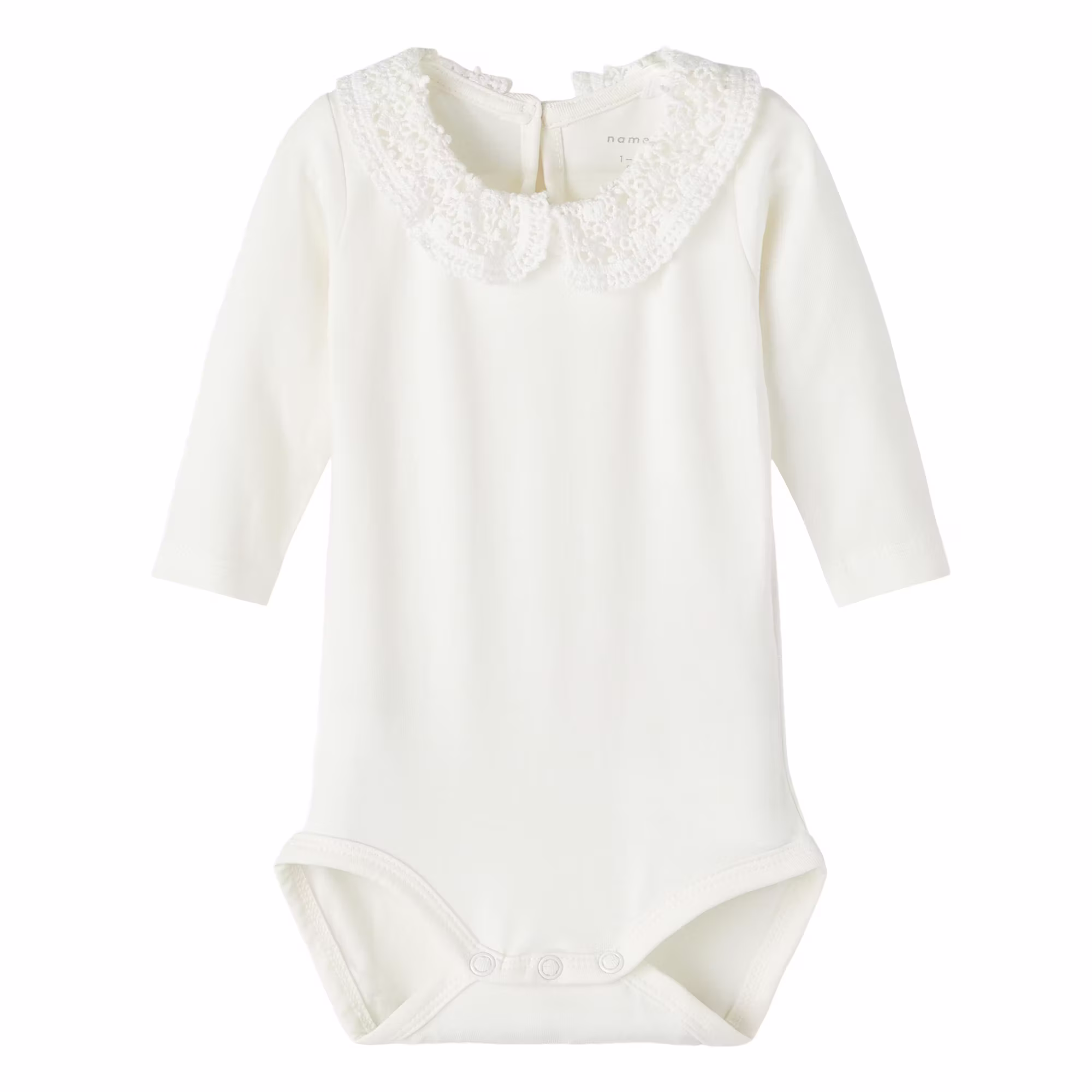 Langarmbody mit Spitze - Jamouz